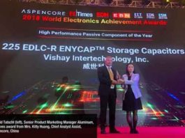Vishay 2018 AspenCore World Electronics Achievement Award