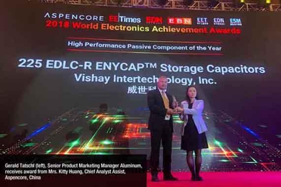 Vishay 2018 AspenCore World Electronics Achievement Award