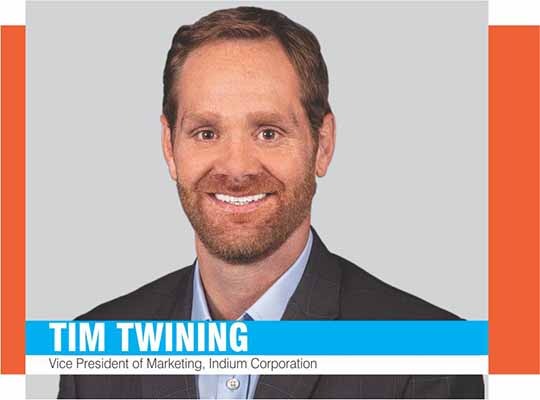 Tim Twining, Indium Corporation