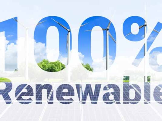 100% renewable energy