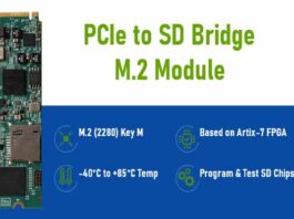 PCIe to SD bridge module