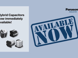 Hybrid Capacitors Now Available from Panasonic