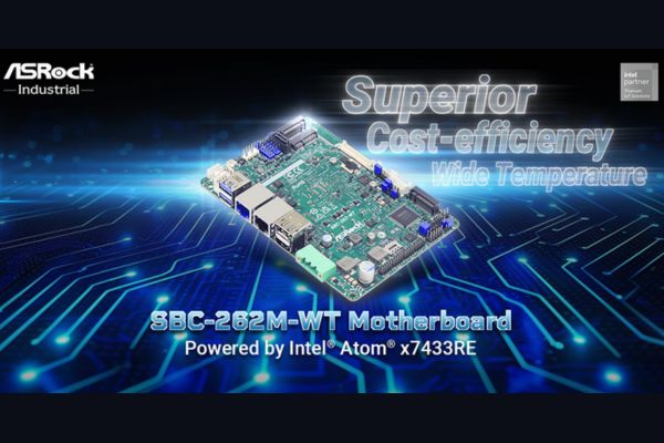 ASRock unveils SBC-262M-WT, powered by Intel Atom x7433RE for advanced edge computing