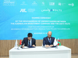 Azerbaijan Investment Company Sign