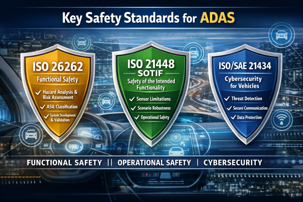 key safety standards for adas 
