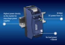 Ultra-slim 2U DIN rail AC/DC now available in 30W DIN rail