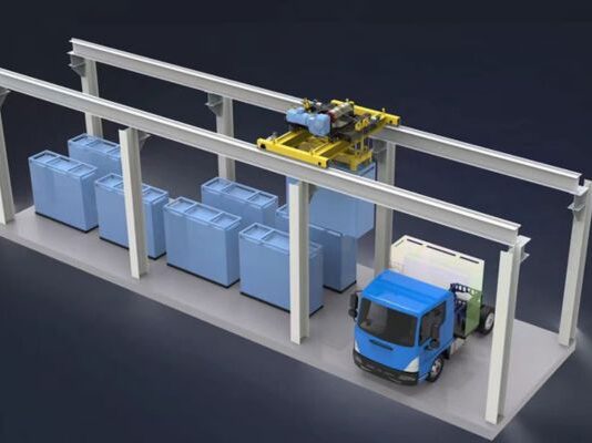 EV Truck Battery Swapping